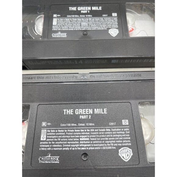 the green mile VHS 1999 rated R 189 minutes English Worner brothers READ - Picture 3 of 4